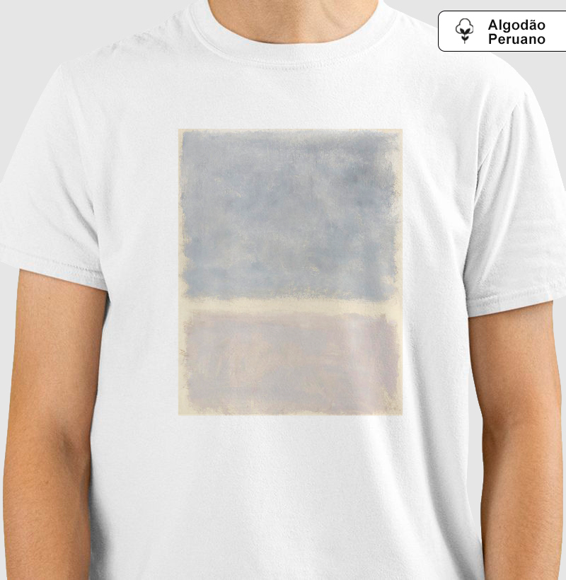 Camiseta Algodão Peruano Tanguis Obra Abstrata Mark Rothko 
