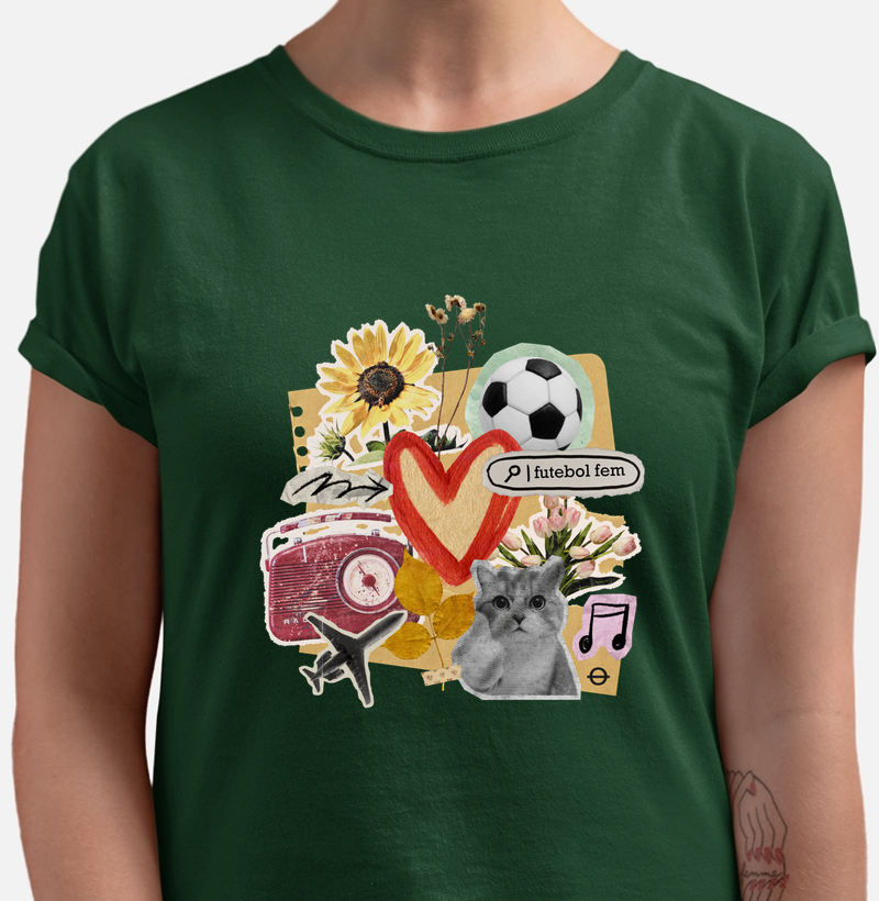 colagem futebol fem e outros amores gato