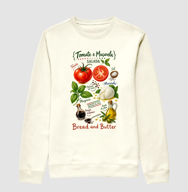 Moletom Suéter Tomate & Muçarela