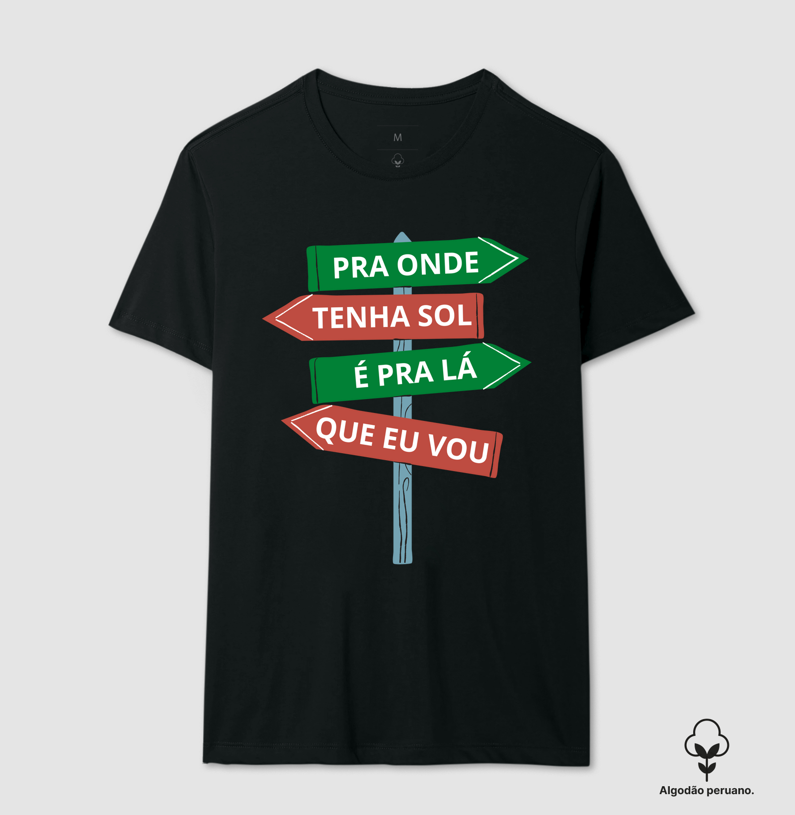 Camiseta Placa Viagem - Para Onde