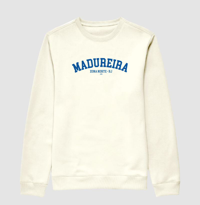 Madureira - Azul e Branco - Suéter Moletom