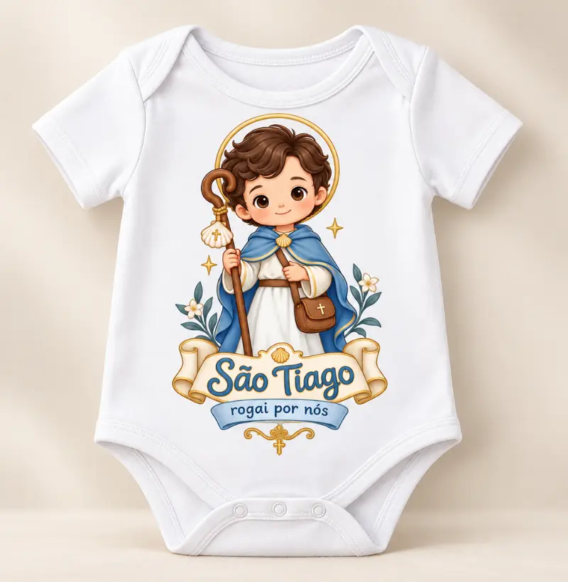 São Tiago Rogai por Nós Baby - Body Infantil