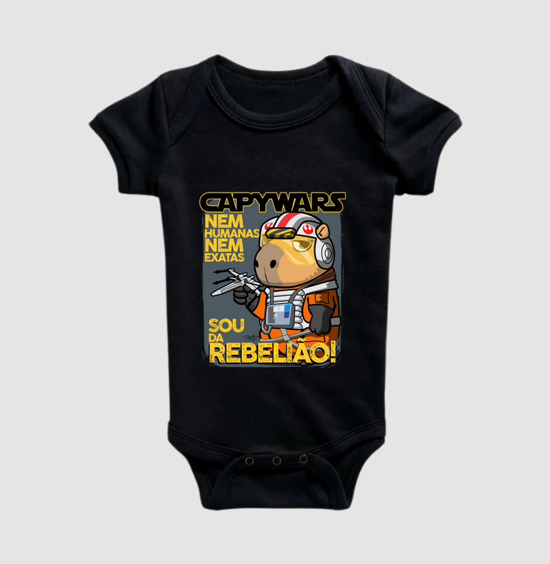Camiseta Capivara Rebelião - Body Infantil