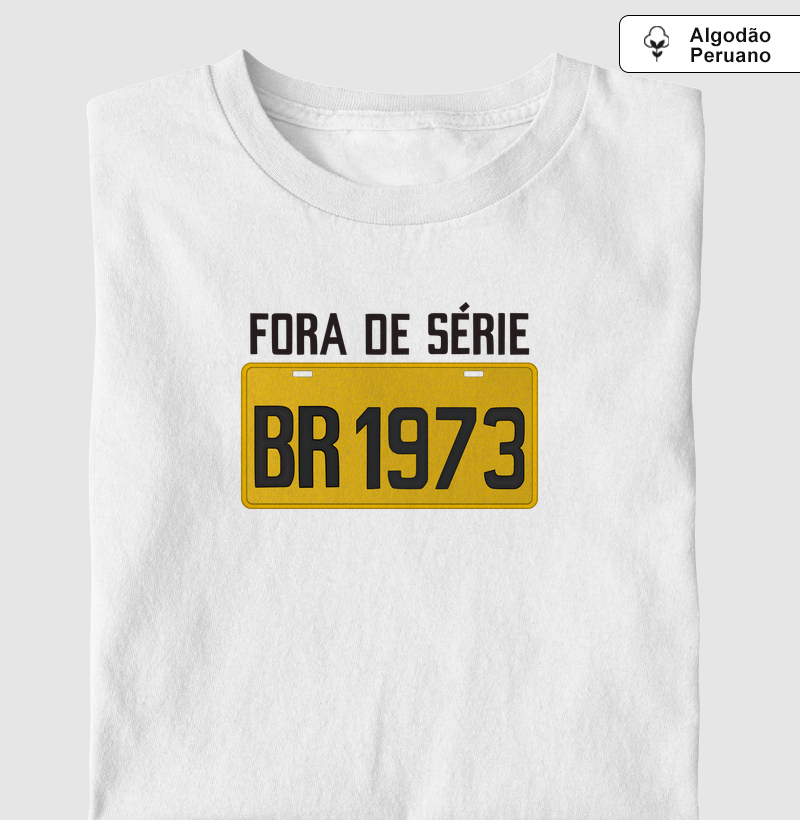 Placa Amarela Grande - Fora de Série 1973