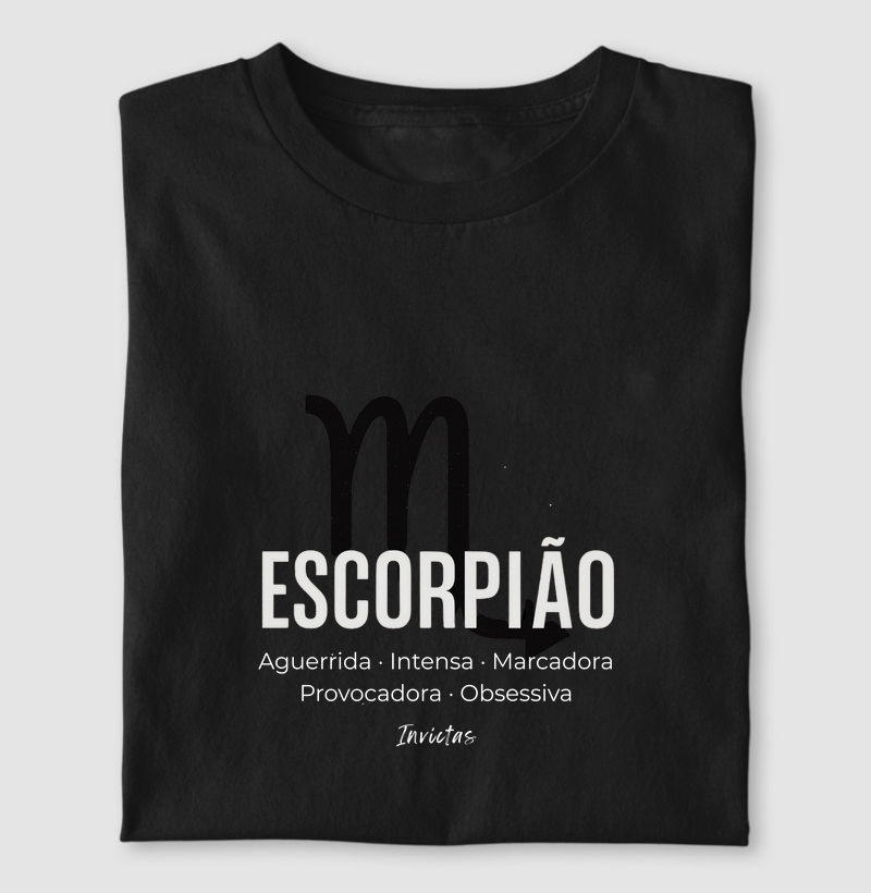 Camiseta Algodão Penteado - Escorpião