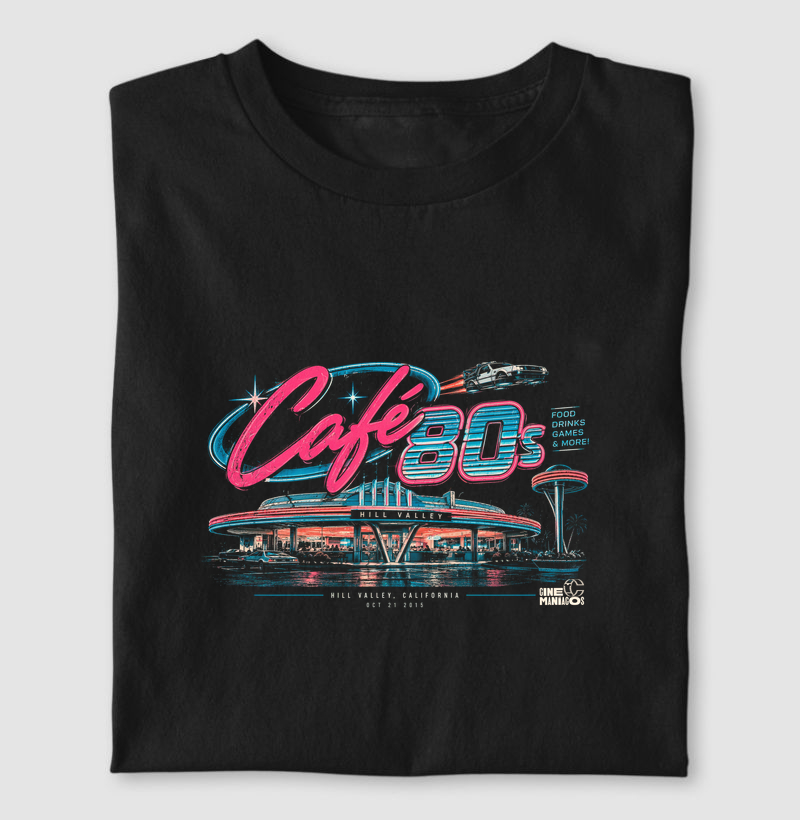 Café 80s Hill Valley - Camiseta