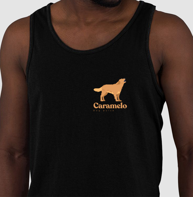 Camiseta Regata Dog Pulse - Big Caramelo