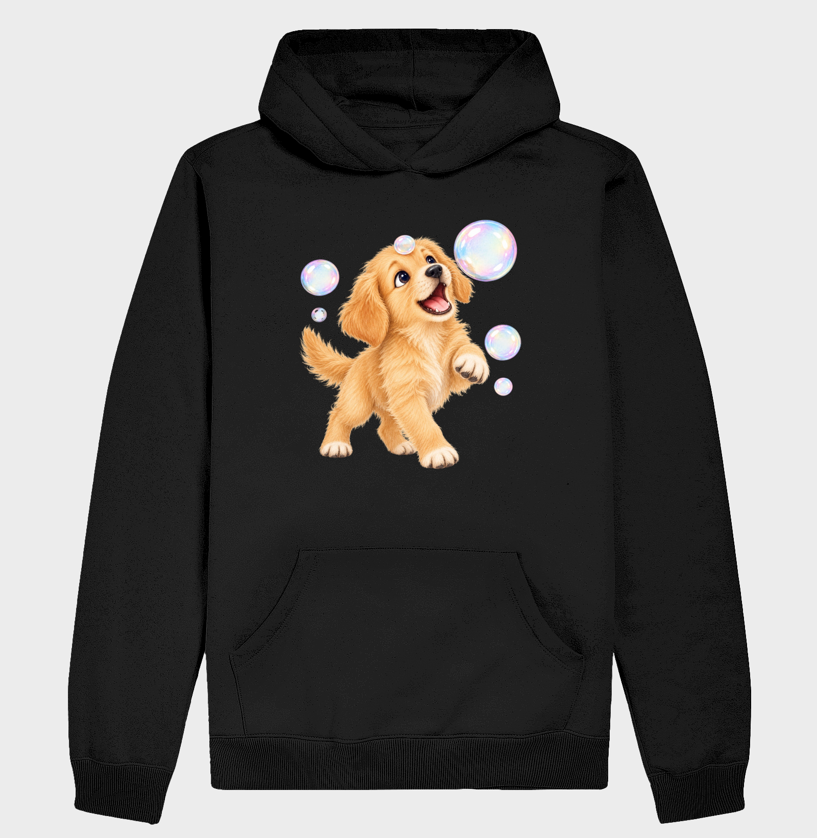 Cachorro Brincando Com Bolhas de Sabão - Hoodie Moletom