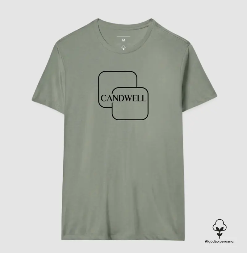 Camiseta Candwell Overlap Geometry Sage