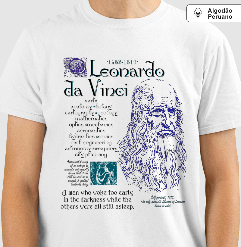 Camiseta Renascimento Da Vinci