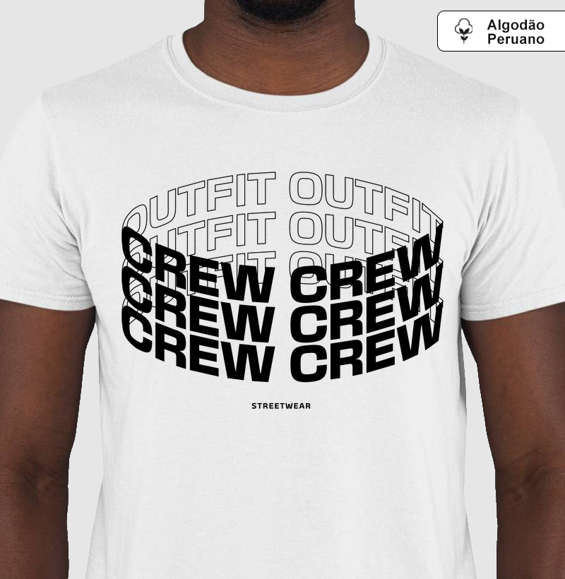 Camiseta Algodão Peruano - Crew Loop