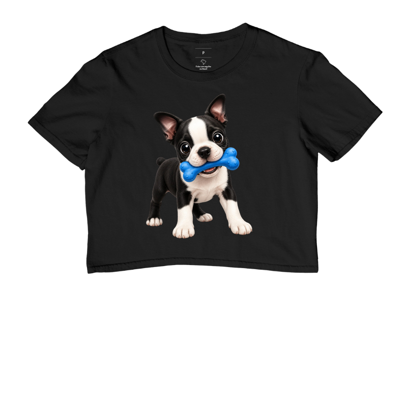 Boston Terrier - Desenho Animado - Cropped