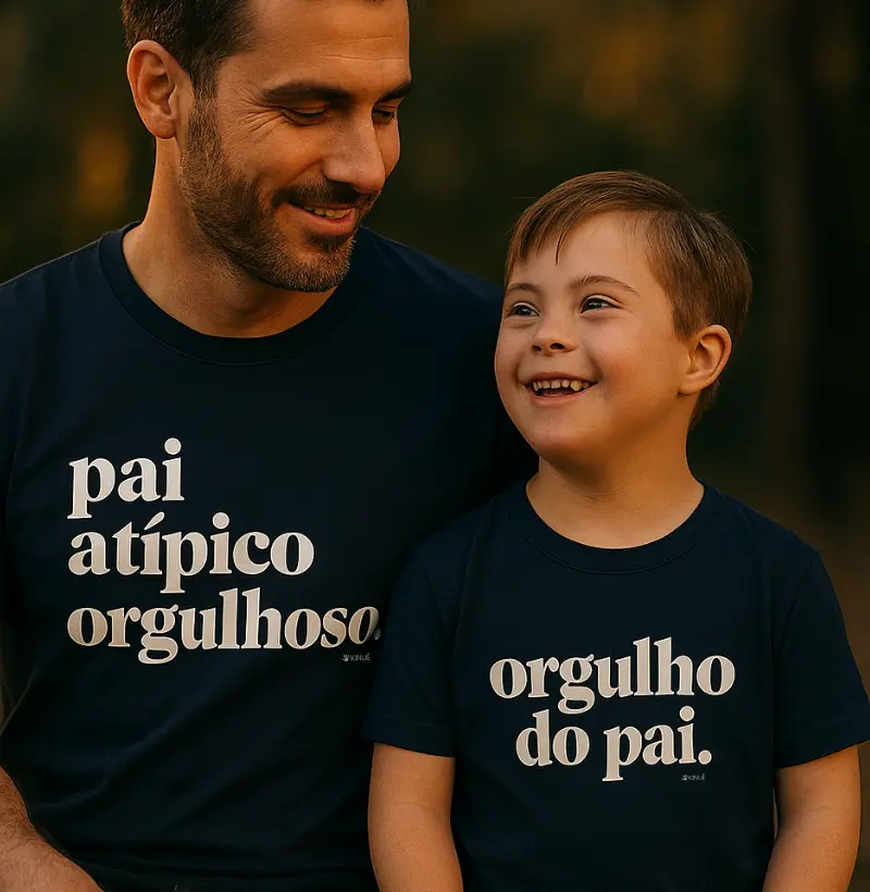 Pai atípico orgulhoso