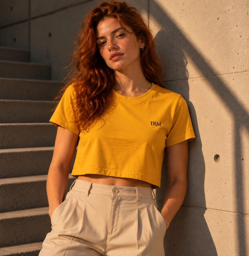 TRM Timeless Cropped Yellow - Cropped