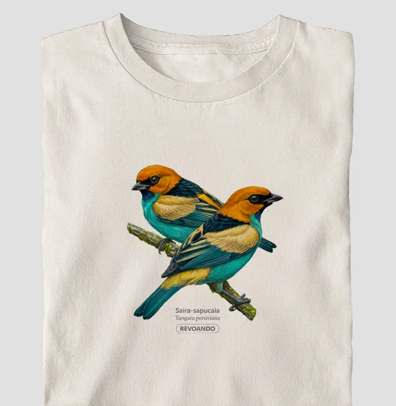 Traços Alados - Saíra-sapucaia - Oversized