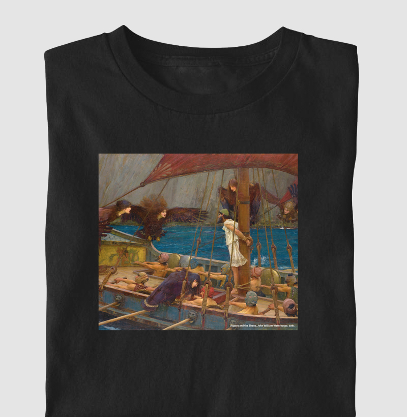 Camiseta A Tentação de Ulisses - O Canto das Sereias (Odisseia)