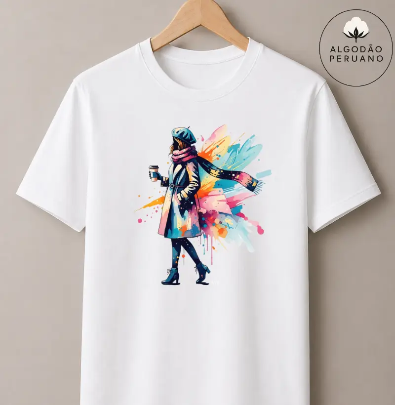 Camiseta Algodão Peruano - Cores de Inverno 