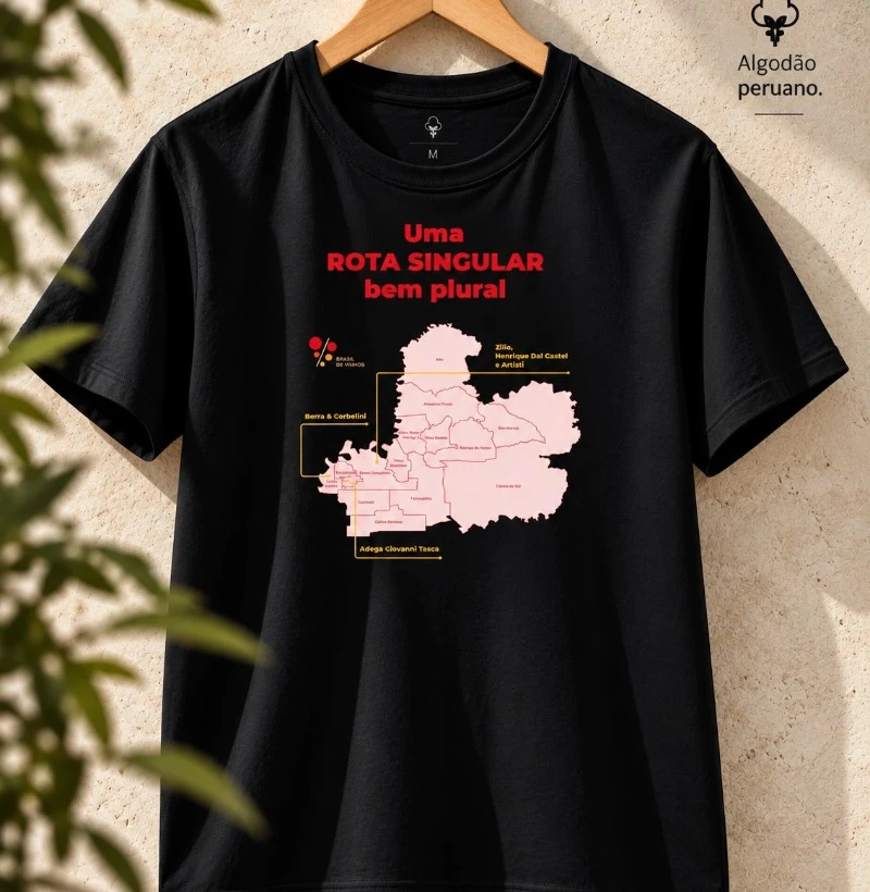 Camiseta Brasil de Vinhos - Rota Singular