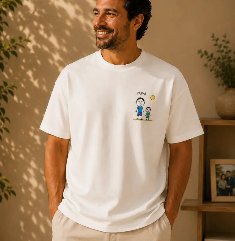 Oversized Personalizada - história em estampa