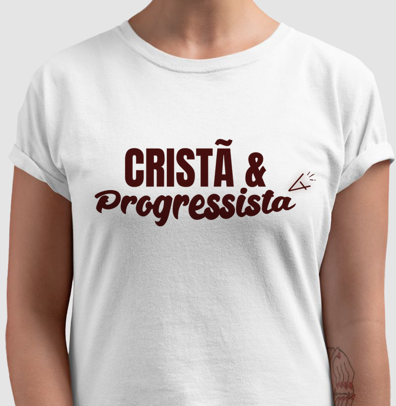 Camiseta cristã e progressista