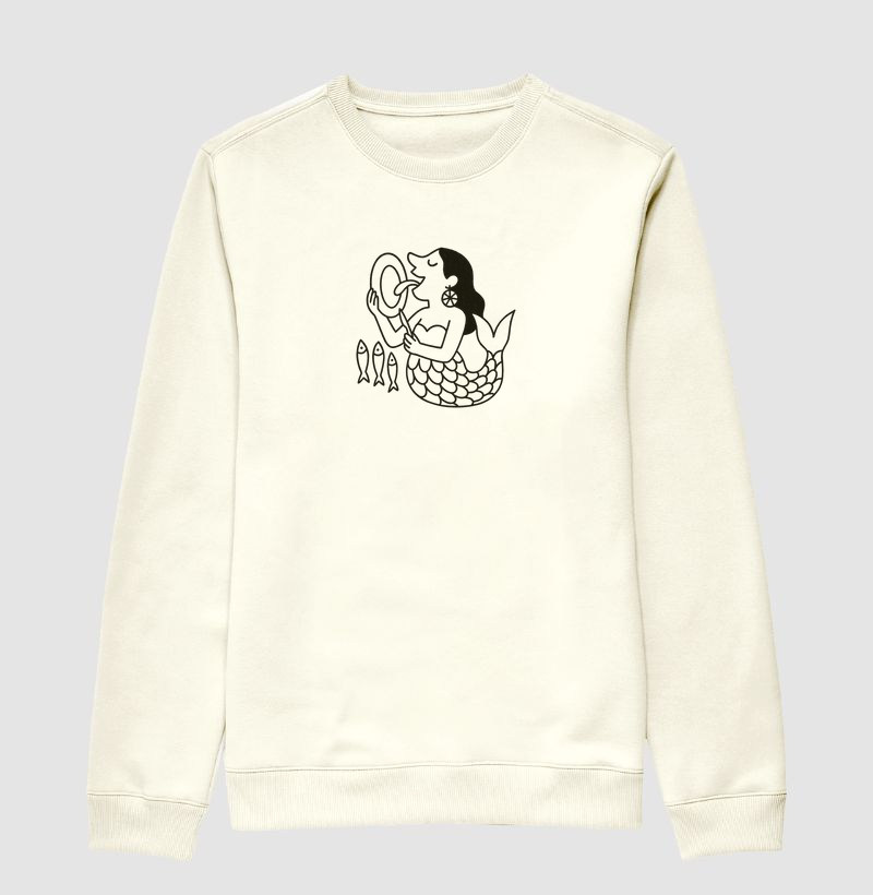 Moletom O Prato da Sereia - por Maísa Campos