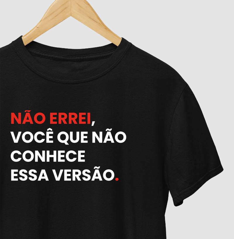 Não errei, você que não conhece essa versão