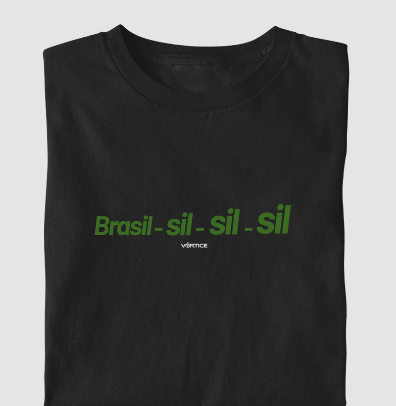 T-shirt infantil - Brasil-sil-sil-sil