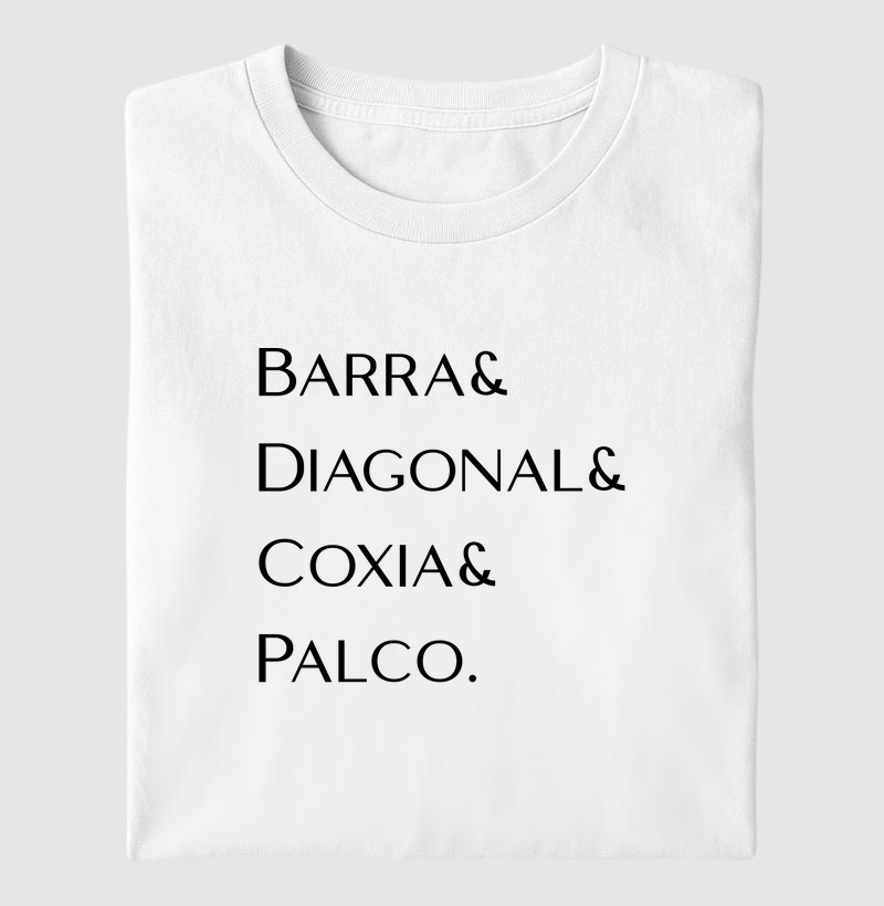 Barra & Diagonal & Coxia & Palco