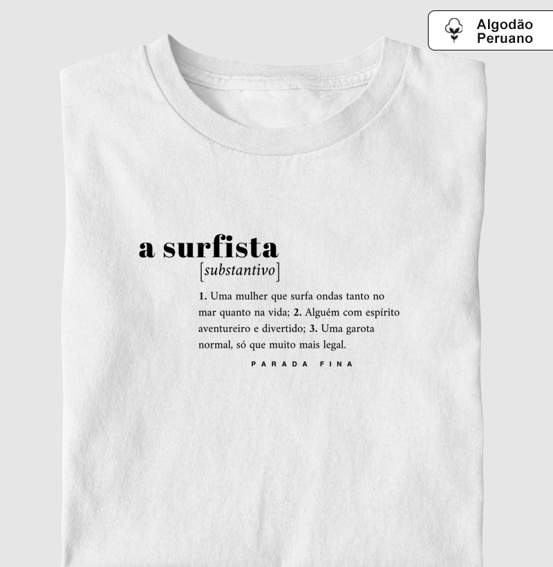 a surfista [substantivo]