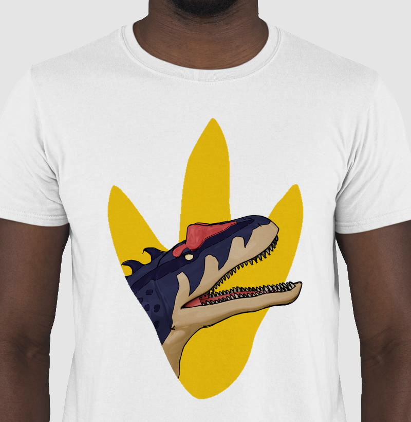 Camisa Algodão Estampada Alossauro Rugido Furioso Premium 