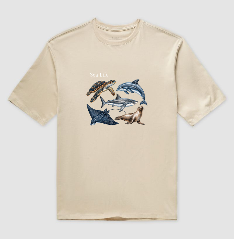 Sea Life - Camiseta Oversized