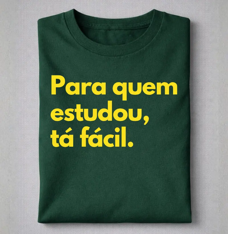 Para quem estudou, tá fácil