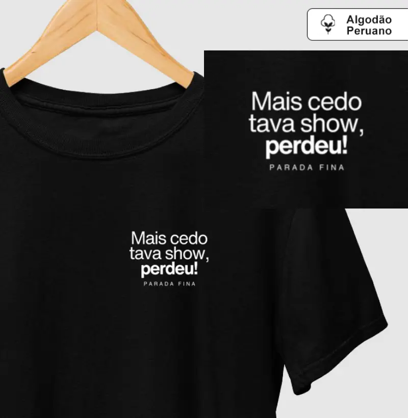 mais cedo tava show, perdeu!