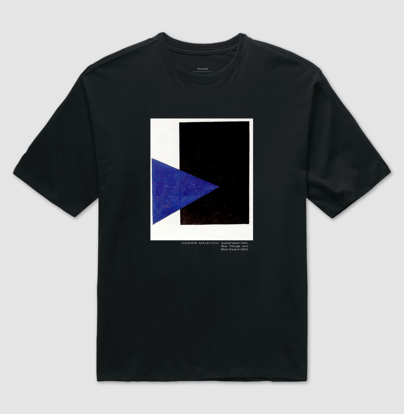 Suprematism With Blue Triangle and Black Square (1915) - Kazimir Malevich