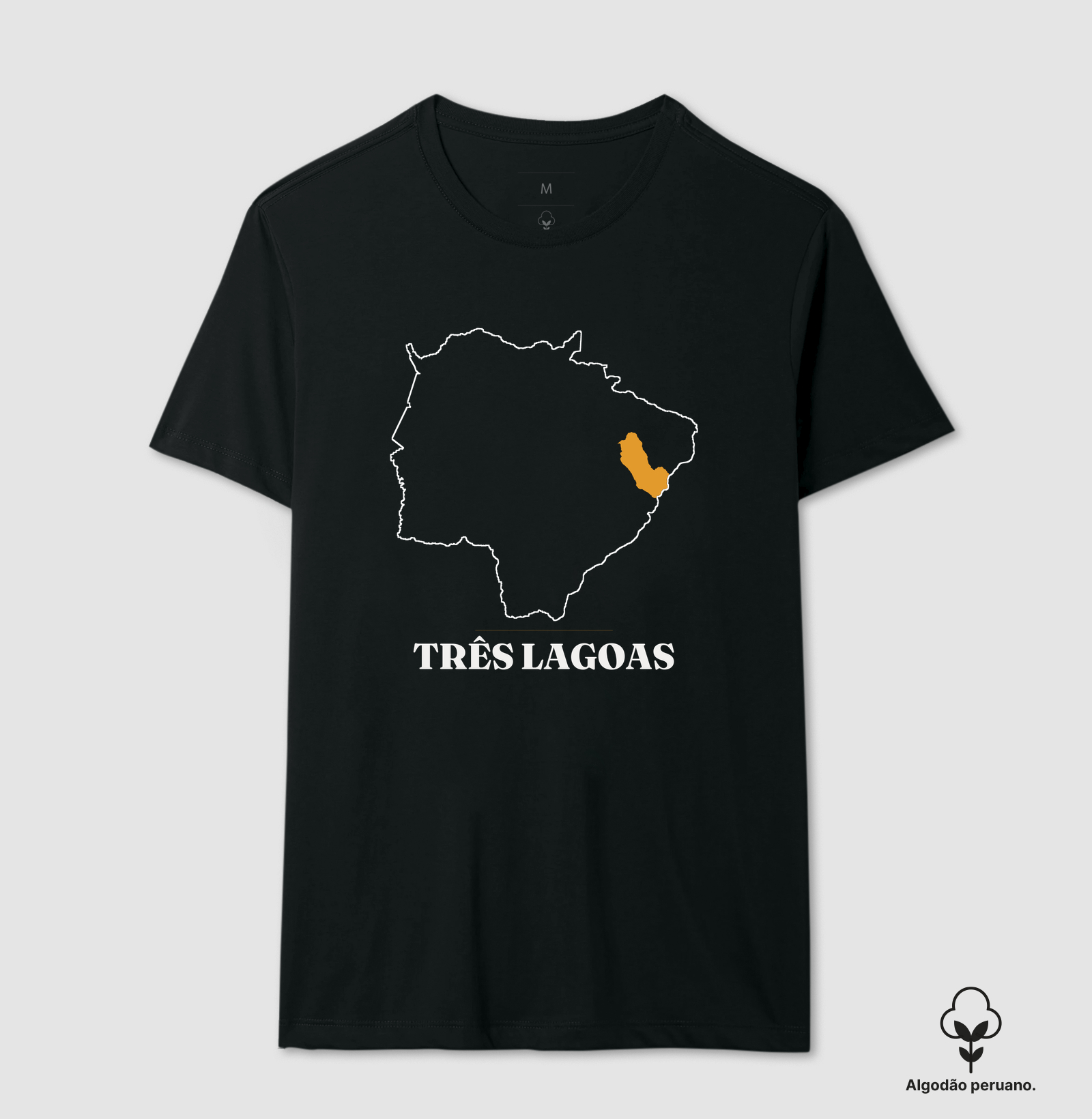 Três Lagoas | Traço MS - Camiseta Algodão Peruano