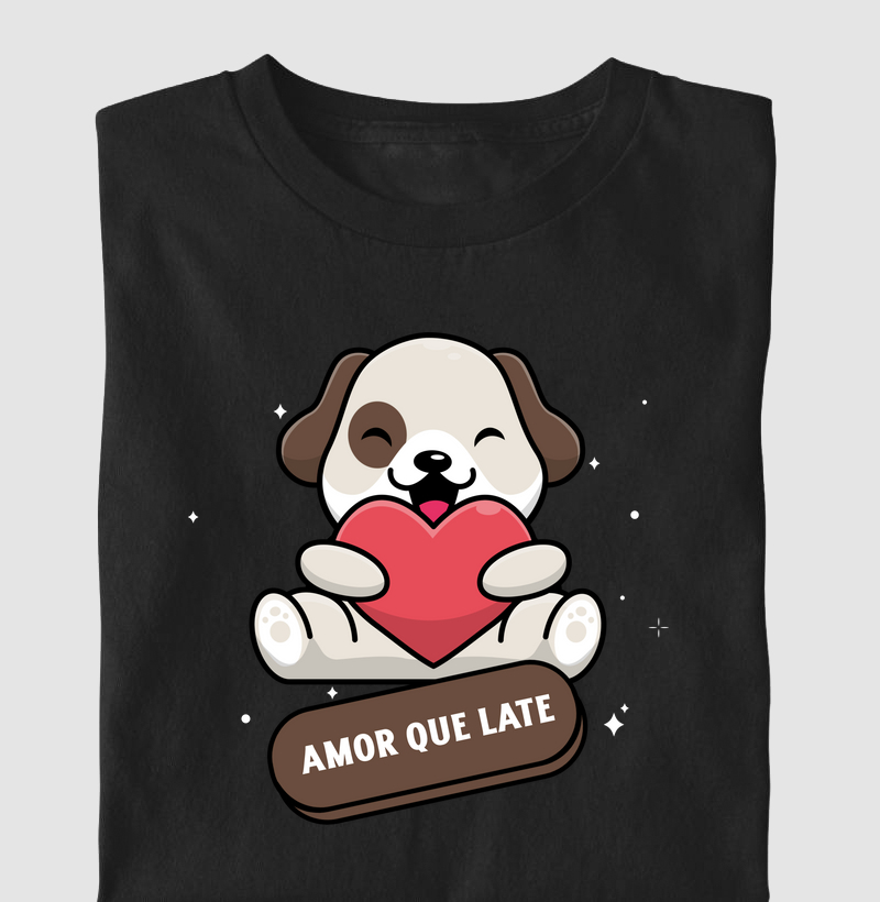 Camiseta Infantil Amor que Late