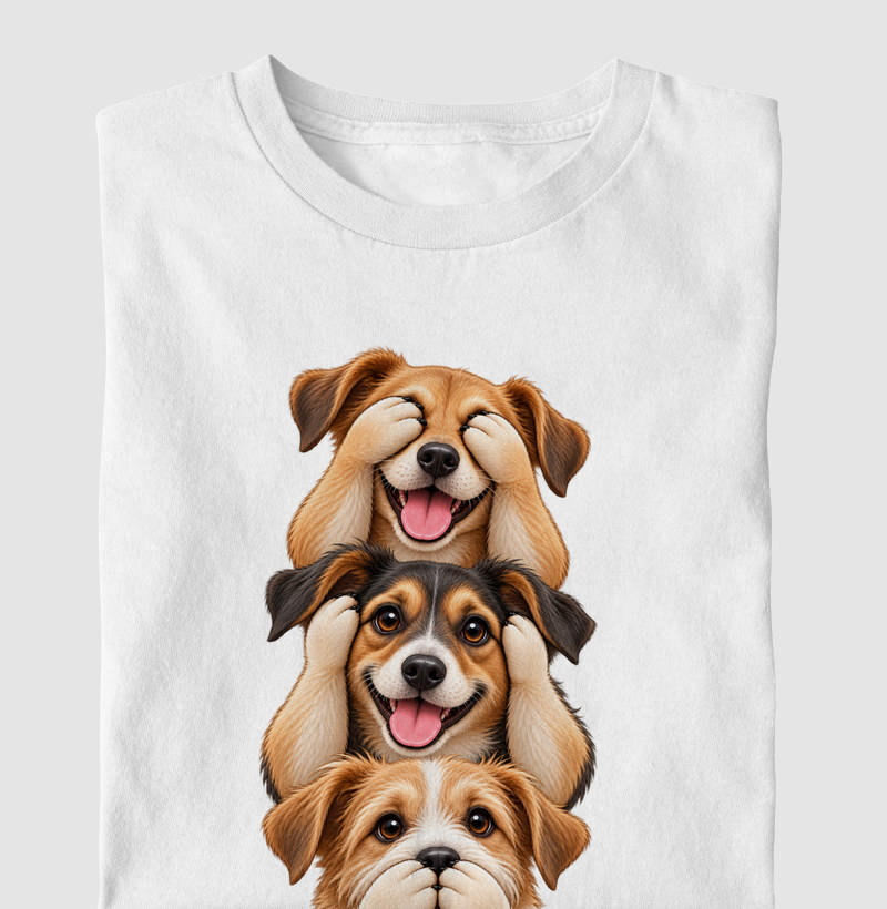 Ver, ouvir e falar versão SRD - Camiseta