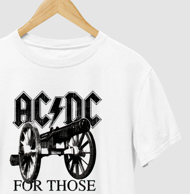Camiseta For Those About to Rock – AC/DC