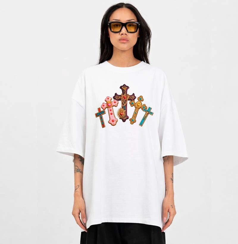 Tshirt Oversized Devotion Cross
