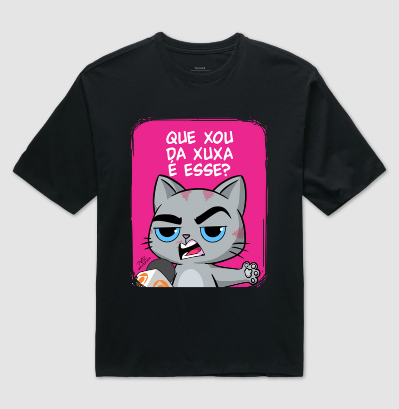 Camiseta Gato Sincero que Xou? - Camiseta Oversized