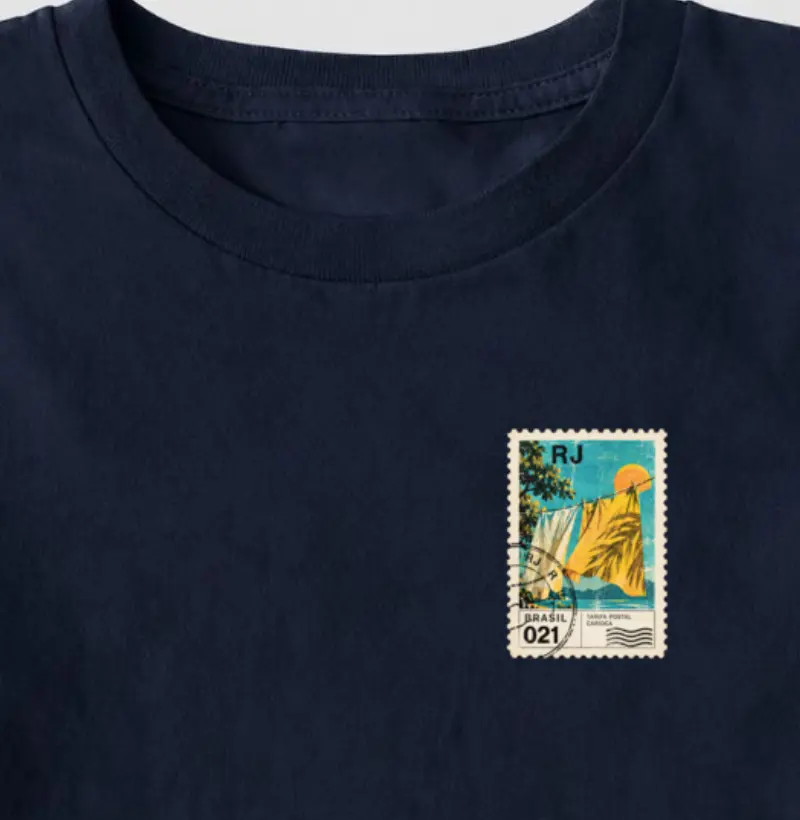 POSTAL CARIOCA - Camiseta Algodão Peruano