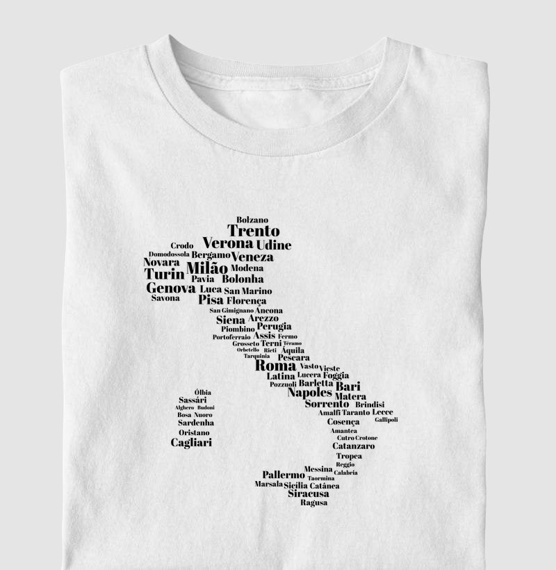 Camiseta Cidades Italianas