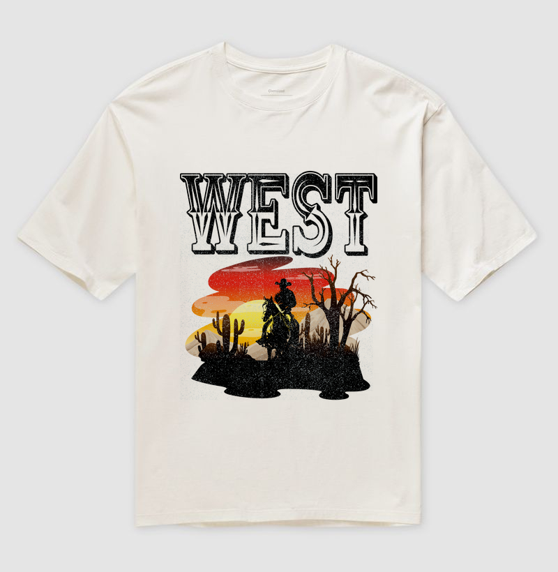 Camiseta Oversized - Estilo Cowboy