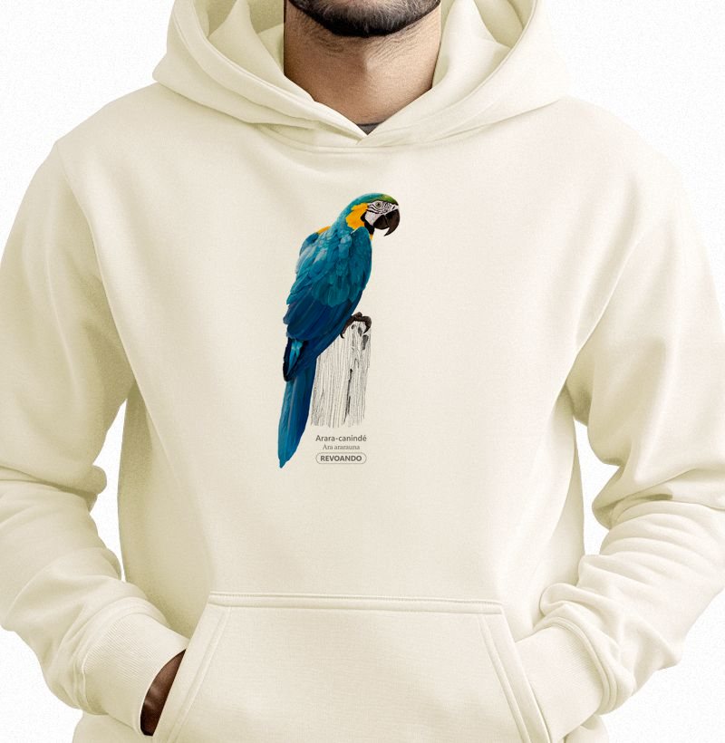 Aves do Brasil - Arara-canindé - Moletom Hoodie