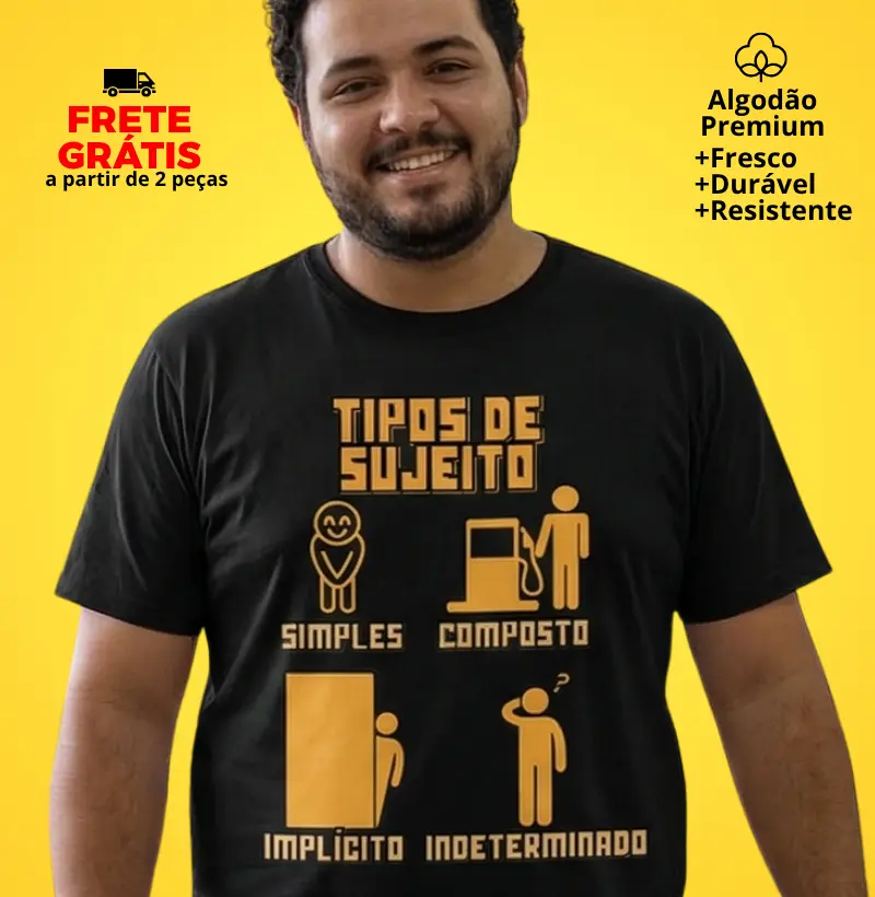 Camiseta Tipos de Sujeito