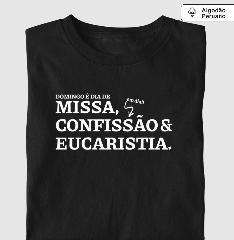 Missa, Confissão e Eucaristia - Algodão Peruano