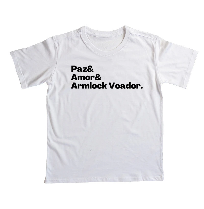 Camiseta Paz, Amor, Armlock Voador - Infantil