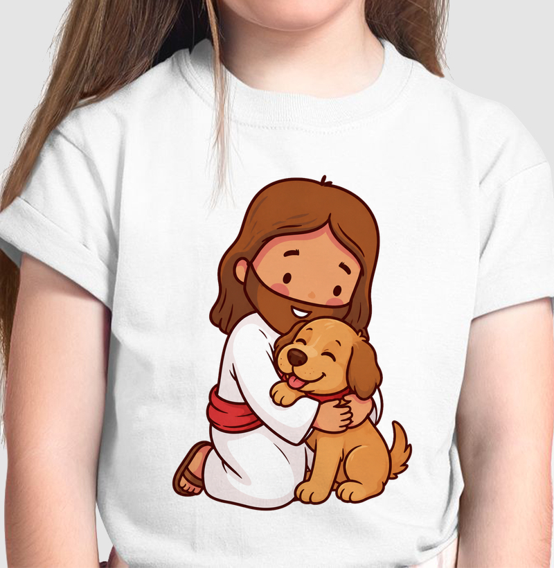 Jesusinho com cachorro