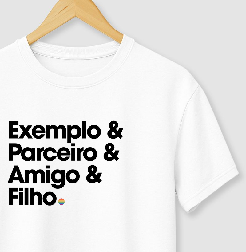 Exemplo & Parceiro & Amigo & Filho