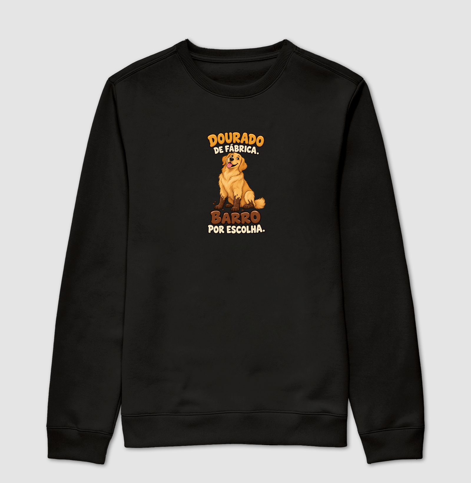Dourado de fábrica. Barro por escolha.